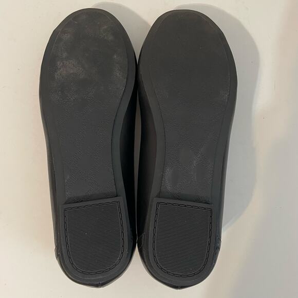 Vionic Caroll Ballet Flats Black Leather Round Toe Slip On Women's Size 7 - Picture 8 of 10